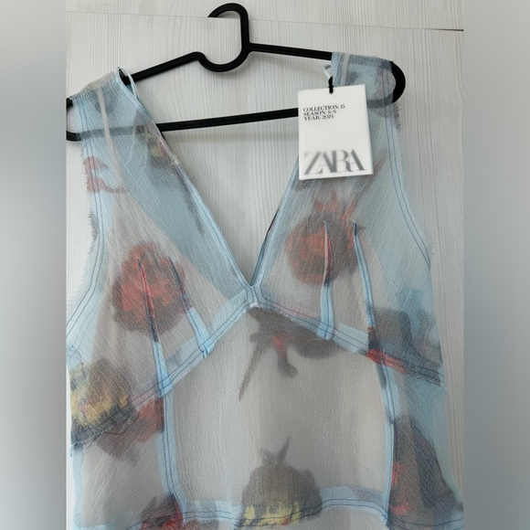 Limited Edition Zara Mixed Printed Dress - Picture 10 of 10